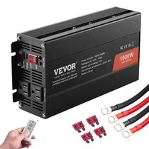 Inversor de potência VEVOR 1000W Pure Senoidal Wave DC 12V a AC 120V