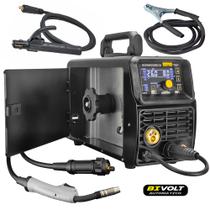 Inversor de Solda Mig-Mag Sinérgico MMA e Tig Lift 200A Bivolt LCD Chapa Automotiva Tork