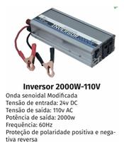 Inversor De Tensao 24v 110v 2000w Knup Kp551 Transformador