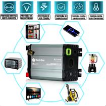 Inversor De Voltagem 1200w 24v - 220v ou 110v transformador conversor Tech One