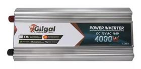 Inversor De Voltagem Gilgal 4000w 12v P/ 220v Para Energia Solar, Transforma Corrente Contínua Em Alternada Para Sistema