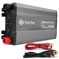 Inversor de Voltagem Tech One 1000W 12V para 110V com USB Conversor de Potência Onda Senoidal Pura