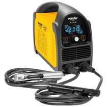 Inversor para Solda com Eletrodo e TIG com Display LED Monofásico 127V 220V Vonder RIV 228 Inversor para Solda com Eletrodo e TIG com Display LED Monofásico 127V 220V Vonder RIV 228