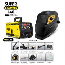 Inversor Solda Mig Tig Eletrodo Com Mascara Arame Bivolt Tork