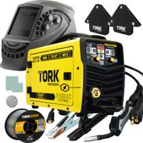 Inversor Solda MigMag Sinérgico Tig MMA Eletrodo 180A + Máscara + Arame Super Tork