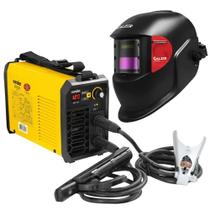 Inversor Solda Vonder 122 Bivolt + Máscara Solda Automática Sem Regulagem Inversor Solda Vonder 122 Bivolt + Máscara Solda Automática Sem Regulagem