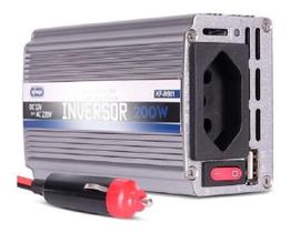Inversor Tensão 12V 220V 200W Veicular Transformador Tomada