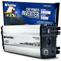 Inversor Tensão 3000W 12V P/ Tomada 110V Usb Conversor Carro - Tech One