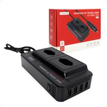 Inversor Tensão 300w 12v Para 110v Conversor Veicular Carro USB Inversor Tensão 300w 12v Para 110v Conversor Veicular Carro USB