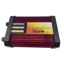 Inversor Tensão 500w 12v Para 220v Veicular Transformador Conversor Com Tomada Padrão e Usb