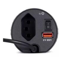 Inversor Tensão Automotivo 200w 12v 110v Usb 3.0 Turbo KP902 - Knup Inversor Tensão Automotivo 200w 12v 110v Usb 3.0 Turbo KP902 - Knup