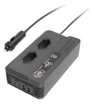 Inversor Veicular 400W 12V 110V USB Tipo C Onda Senoidal Modificada