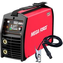 Inversora de solda 200A display Led para Eletrodo e Tig - Mega Force 205iD (110V/220V) Inversora de solda 200A display Led para Eletrodo e Tig - Mega Force 205iD (110V/220V)