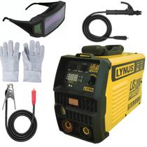 Inversora de Solda LIS-200 Lynus + Óculos Automático + Luva de Raspa Inversora de Solda LIS-200 Lynus + Óculos Automático + Luva de Raspa
