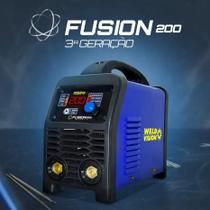 Inversora de solda mma fusion 200 g3 mono 110.220v bivolt weld vision Inversora de solda mma fusion 200 g3 mono 110.220v bivolt weld vision