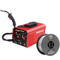 Inversora de Solda Multiprocesso 120A com Arame 0,8 mm 1 KG TEKNA Inversora de Solda Multiprocesso 120A com Arame 0,8 mm 1 KG TEKNA