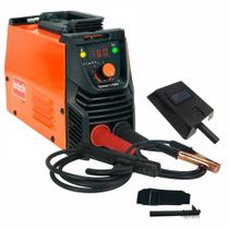 Inversora de solda painel digital 160A para eletrodo revestido e Tig - SMI160 (220V) Inversora de solda painel digital 160A para eletrodo revestido e Tig - SMI160 (220V)