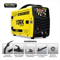 Inversora de Solda Profissional 3 em 1 Super Tork FLEX 160 A MIG FLEX + TIG LIFT + MMA Bivolt