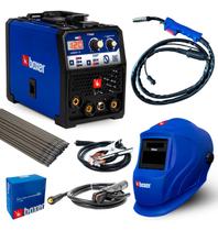 Inversora Mig Zero Kit Com Máscara Boxer E Eletrodo