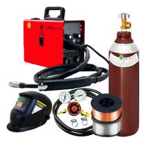 Inversora Solda Mig 200 Completa Cilindro 7l Masc Arames