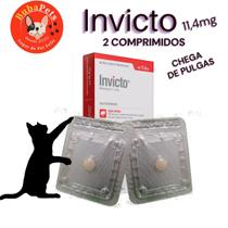 Invicto Antipulgas 11,4mg Gato e Cachorro de até 11,4 kg - 2 Comprimidos