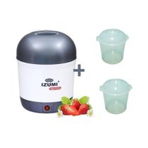 Iogurteira Elétrica Bivolt Cinza + 2 Pote ( Adicional ) - Izumi