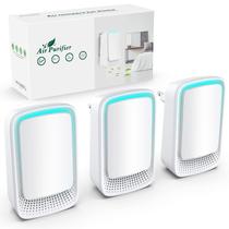 Ionizadores de ar JOSTART para uso doméstico (pacote com 3), gerador de íons negativos Ionizadores de ar JOSTART para uso doméstico (pacote com 3), gerador de íons negativos