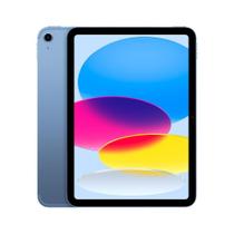 iPad 10ª Geração Apple, Tela 10.9", 256GB, Chip A14 Bionic, Wi-Fi + Cellular, Câmera Traseira 12MP, iPadOS 18, Azul - MQ6U3BZ/A