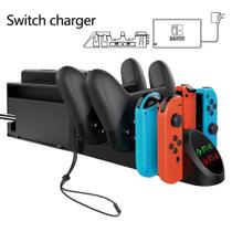 Ipega PG-9187 6 em 1 base, suporte e dock de carregamento para Joy-Con e Pro Controle Nintend Switch