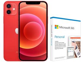 iPhone 12 Apple 128GB - PRODUCT(RED) Tela 6,1”  - iOS + Microsoft 365 Personal Office 365 apps 1TB