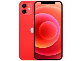 iPhone 12 Apple 64GB (PRODUCT)RED 6,1” - Câm. Dupla 12MP iOS + AirPods