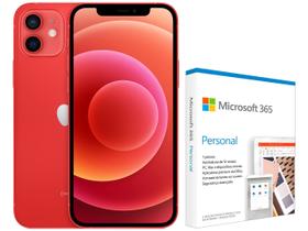 iPhone 12 Apple 64GB (PRODUCT)RED 6,1” - iOS + Microsoft 365 Personal Office 365 apps 1TB