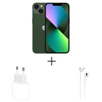 iPhone 13 Apple (128GB) Verde, 6,1", 5G e Câmera Dupla de 12 MP + Carregador USB-C de 20W Branco + Fone de Ouvido E