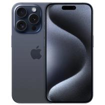 iPhone 15 Pro Apple (128GB) Titânio Azul, Tela de 6,1", 5G e Câmera de 48MP