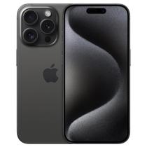 iPhone 15 Pro Apple (128GB) Titânio Preto, Tela de 6,1", 5G e Câmera de 48MP