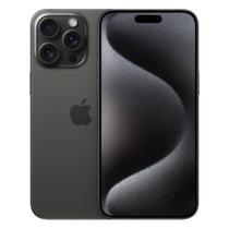 IPhone 15 Pro Max Apple 1TB Preto Titanium, Tela 6.7", Câmera Tripla 48MP + Selfie 24MP - MU7G3BE/A