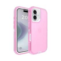 iPhone 16e 16 15 14 13 12 pro Max plus 360 graus Capa De Telefone Transparente Resistente a Impactos