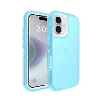 iPhone 16e 16 15 14 13 12 pro Max plus 360 graus Capa De Telefone Transparente Resistente a Impactos