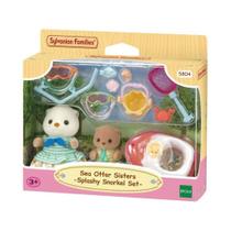 Irmãs Lontras-Marinhas - Conjunto Snorkel Splash menina - Sylvanian Families original Epoch magia Irmãs Lontras-Marinhas - Conjunto Snorkel Splash menina - Sylvanian Families original Epoch magia