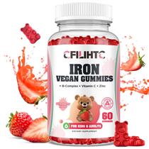 Iron Gummies CFILIHTC para crianças, mulheres e homens, 60 quilates, veganos Iron Gummies CFILIHTC para crianças, mulheres e homens, 60 quilates, veganos