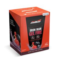 Iron Man Gel Fire Caixa Com 10 Sachês 30g - New Millen