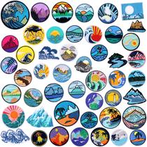 Iron on Patches Hotop Camping Theme Adventure Outdoor 48 unidades