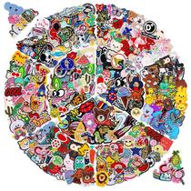 Iron on Patches NICEVINYL 100 unidades de estilos variados aleatórios Iron on Patches NICEVINYL 100 unidades de estilos variados aleatórios