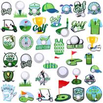 Iron on Patches Tigeen Golf Sports Green Grass 48 unidades Iron on Patches Tigeen Golf Sports Green Grass 48 unidades