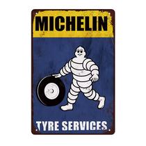 Iron Poster Michelin Tyre Service Vintage 20x30cm Garage Iron Poster Michelin Tyre Service Vintage 20x30cm Garage