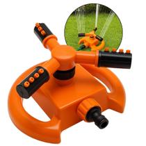 Irrigador Aspersor Rotativo 360º para Jardim com Bico Pulverizador 3 Saídas de Água Longo Alcance