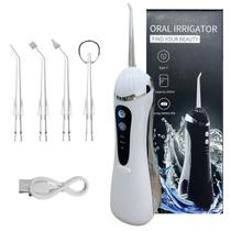 Irrigador Bucal Limpador Dentes Com 4 Bicos Intercambiáveis Irrigador Bucal Limpador Dentes Com 4 Bicos Intercambiáveis