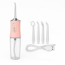 Irrigador Dental Compacto Portátil Jato Água Limpeza Bucal Aparelhos Implantes