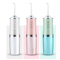 Irrigador Dental Oral Portátil Recarregável USB 220ml Limpeza Bocal Jato Forte Irrigador Dental Oral Portátil Recarregável USB 220ml Limpeza Bocal Jato Forte