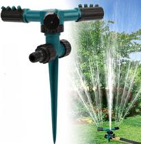 IRRIGADOR Giratório 360Aspersor Jato Com Espeto Jardim Horta GRAMADOS Canteiro Engate Rapido MANGUEIRA
